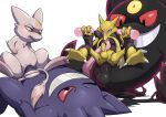  absurd_res alakazam anal anal_penetration coercion cowgirl_position disembodied_penis duo fellatio female feral from_front_position generation_1_pokemon gengar genitals genus_primodei group hate_sex hexus_the_gengar hi_res larger_male legendary_pokemon male male/female male/male masturbation mega_evolution mega_gengar mew nintendo on_bottom on_top oral oral_penetration penetration penile penile_masturbation penis pokemon pokemon_(species) questionable_consent sex sitting size_difference tentacle_sex tentacles vaginal vaginal_penetration video_games voidtails zener 