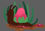  digital_media_(artwork) digitaldrawing drawing food foodart fruit gastropod hi_res invalid_tag mollusk plant snail snailart strawberry strawberrysnail tasty 