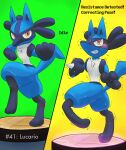  absurd_res ambiguous_gender anthro canid canine generation_4_pokemon hi_res immobile immobilization kurohane_karasu lucario mammal nintendo on_display pokemon pokemon_(species) solo super_smash_bros. super_smash_bros._ultimate video_games 