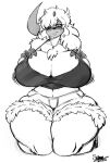  2020 absol absurd_res anthro artist_name big_breasts blush bottomwear bouncing_breasts breast_jiggle breasts cleavage clothed clothing crop_top curvaceous curvy_figure cutoffs denim denim_clothing eyelashes female fingers generation_3_pokemon hair hair_over_eye hi_res horn hourglass_figure huge_breasts jiggling kneeling long_hair mammal midriff monochrome motion_lines nintendo one_eye_obstructed pokemon pokemon_(species) shirt shorts signature sketch small_waist solo superix thick_thighs tia_(lunarspy) topwear video_games voluptuous wide_hips 