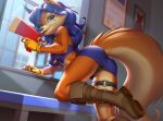  anthro bottomwear canid canine carmelita_fox clothing crop_top female fox mammal miniskirt pak009 panties shirt skirt sly_cooper_(series) solo sony_corporation sony_interactive_entertainment sucker_punch_productions topwear underwear video_games 