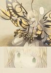  antennae comic green_eyes insect_wings leaf long_hair multiple_girls narumi_arata original silent_comic wings 