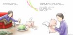  alcohol candle children's_book cup drinking_glass harada_midori lettuce original party pig translated wine wine_glass wings 