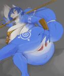  2022 absurd_res anthro anus big_breasts biped blue_body blue_fur blue_hair blush breasts butt canid canine digital_media_(artwork) female fox fur genitals hair hi_res krystal looking_at_viewer lvlirror mammal multicolored_body multicolored_fur nintendo nipples presenting presenting_hindquarters pussy solo spread_butt spreading star_fox two_tone_body two_tone_fur video_games white_body white_fur 