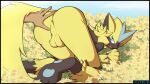  anus ass_up balls bodily_fluids butt colrblnd drooling duo feral generation_7_pokemon genitals hi_res hindpaw human legendary_pokemon male male/male mammal nintendo open_mouth paws pokemon pokemon_(species) presenting presenting_hindquarters saliva spread_butt spreading video_games zeraora 