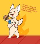  4th_of_july aggressive_retsuko animal_humanoid anthro bikini burger canid canid_humanoid canine canine_humanoid clothing fawxen female fennec fennec_humanoid fenneko food fox fox_humanoid humanoid mammal mammal_humanoid sanrio solo swimwear text weight_gain 