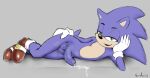  anthro balls bodily_fluids clothing cum draw_me_like_one_of_your_french_girls eulipotyphlan footwear foreskin genital_fluids genitals gloves handwear hedgehog hi_res looking_at_viewer male mammal meme penis sega shoes solo sonic_the_hedgehog sonic_the_hedgehog_(series) sunhuiz 