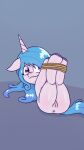  bound dakuromii equid equine female hasbro hi_res horn horse izzy_moonbow_(mlp) legs_tied looking_at_viewer mammal mlp_g5 my_little_pony pony solo unicorn 