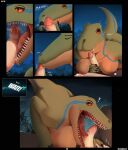  &lt;3 2022 bestiality blue_(jurassic_world) bodily_fluids breasts claws dialogue dinosaur dromaeosaurid drooling duo english_text erection fellatio female female_on_human feral foreskin foreskin_pull genital_danger_play genital_fluids genitals handjob hi_res human human_on_feral interspecies jurassic_park jurassic_world kissing male male/female male_on_feral mammal nude open_mouth oral oral_penetration penetration penile penis penis_kissing precum quangdoann reptile saliva saliva_on_penis saliva_on_tongue scalie sex sharp_teeth teeth text theropod tongue universal_studios velociraptor 