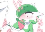  !? 1girl ^^^ bangs blush bob_cut clitoris colored_skin commentary_request constricted_pupils cropped erect_clitoris flat_chest gardevoir green_hair green_skin hair_over_one_eye heart highres leg_up looking_down m3_(gardevoir_m3) multicolored_skin nose_blush one_eye_covered open_mouth out-of-frame_censoring pokemon pokemon_(creature) pussy pussy_juice red_eyes short_hair simple_background solo spread_legs stomach_bulge translation_request trembling two-tone_skin vaginal white_background white_skin wide-eyed 