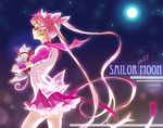  back_bow bishoujo_senshi_sailor_moon bow carrying cat chibi_usa choker diana_(sailor_moon) double_bun elbow_gloves gloves jewelry long_hair magical_girl older pink_choker pink_hair pink_sailor_collar sailor_chibi_moon sailor_collar sailor_senshi_uniform shabomu skirt super_sailor_chibi_moon_(stars) tiara twintails very_long_hair white_gloves 