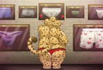  &lt;3 anthro benjamin_clawhauser boxers_(clothing) cheetah clothing disney felid feline hi_res jockstrap lovkuma male mammal overweight underwear zootopia 