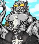  &lt;3 anal anal_penetration anthro ball_slap balls balls_deep bodily_fluids cum cum_drip cum_in_ass cum_inside dripping duo ejaculating_cum ejaculation_while_penetrated genital_fluids genitals godzilla godzilla_(series) machine male male/male mecha mechagodzilla mechanical_dragon momu9172 penetration penile penile_penetration penis penis_in_ass restrained_arms slap toho 