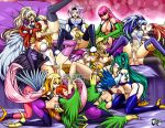  6+girls animal_hands bird_legs black_wings blonde_hair blue_hair breasts censored claws english_commentary fellatio futa_with_futa futanari green_hair green_wings group_sex handjob harpie_channeler harpie_conductor harpie_dancer harpie_girl harpie_harpist harpie_lady harpie_lady_1 harpie_lady_2 harpie_lady_3 harpie_lady_sisters harpie_oracle harpie_perfumer harpie_queen harpy jadenkaiba kujaku_mai large_breasts leotard licking licking_foot monster_girl mosaic_censoring multiple_girls oral orange_hair pink_hair pink_wings pointy_ears sex stirrup_legwear talons toeless_legwear white_wings winged_arms wings yu-gi-oh! 