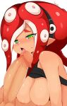  big_breasts breasts cephalopod female genitals hi_res jellcaps licking male male/female marine mollusk nintendo octarian octoling oral penile penis penis_lick pseudo_hair sex splatoon tentacle_hair tentacles tongue tongue_out video_games 