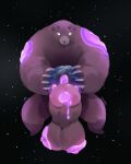  2022 absurd_res anthro artist_name balls big_balls big_penis bodily_fluids brown_bear digital_media_(artwork) earth erection fur genital_fluids genitals glans glowing glowing_eyes grizzly_bear hi_res holding_planet huge_balls huge_penis humanoid_genitalia humanoid_penis hyper hyper_balls hyper_genitalia hyper_penis in_space macro male mammal mr._grizz nintendo nude penis planet precum slime smile snackable solo space splatoon splatoon_3 star terra_macro unusual_bodily_fluids unusual_genital_fluids unusual_precum ursid ursine video_games 