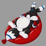  1:1 2022 animate_inanimate balloon black_body eyes_closed hi_res inflatable living_inflatable lying on_back pool_toy solo symrea tagme 