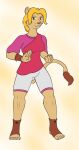  5_fingers 5_toes alternate_costume alternate_hairstyle ankle_guards anthro armor bracers claws damienfox feet felid female fingers grin hi_res layered_clothing lion mammal markings pantherine raziya_(character) smile solo tail_tuft toe_claws toes tuft whisker_markings 