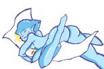  ass blue_skin blush breasts dakimakura_(object) fish_girl highres link monster_girl nintendo nude ocarina_of_time oekaki pillow pillow_sex princess_ruto smile the_legend_of_zelda the_legend_of_zelda:_ocarina_of_time zora 