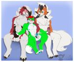  anthro group jay_nightmare_wolf male male/male trio unknown_artist 