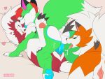  anthro female generation_7_pokemon group jay_nightmare_wolf lycanroc male male/female nikkibunn nintendo pokemon pokemon_(species) trio video_games 