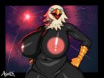  4th_of_july absurd_res accipitrid accipitriform anthro athosvds avian big_breasts bird breasts eagle female fireworks hi_res huge_breasts nude solo thick_thighs 