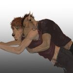  2022 anthro black_nose clothed clothing digital_media_(artwork) duo embrace eyebrows eyelashes eyes_closed hug male male/male nukerooster simple_background 