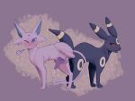  &lt;3 &lt;3_eyes all_fours anal anal_knotting anal_penetration animal_genitalia animal_penis ass_to_ass balls black_body black_fur blush bodily_fluids canine_penis cum cum_on_balls cum_while_penetrated digitigrade duo eeveelution erection espeon feral feral_on_feral feral_penetrated feral_penetrating feral_penetrating_feral fur generation_2_pokemon genital_fluids genitals half-closed_eyes hazemazes hi_res hindpaw knot knotting leaking_cum looking_back male male/male male_penetrated male_penetrating male_penetrating_male narrowed_eyes nintendo one_eye_closed open_mouth pawpads paws penetration penile penile_penetration penis penis_in_ass pink_body pink_fur pokemon pokemon_(species) quadruped raised_leg sex shaded simple_background umbreon video_games 