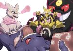  absurd_res ahegao alakazam anal anal_penetration bodily_fluids bound bukkake coercion cowgirl_position cum cum_in_mouth cum_in_pussy cum_inside cum_on_face cumshot disembodied_penis duo ejaculation fellatio female feral from_front_position generation_1_pokemon gengar genital_fluids genitals genus_primodei group hate_sex hexus_the_gengar hi_res humanoid larger_male legendary_pokemon looking_pleasured male male/female male/male masturbation mega_evolution mega_gengar mew nintendo on_bottom on_top oral oral_penetration penetration penile penile_masturbation penis pokemon pokemon_(species) questionable_consent sex sitting size_difference tentacle_sex tentacles vaginal vaginal_penetration video_games voidtails zener 