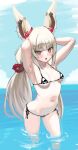  animal_ears awesomeerix beach bikini breasts cat_ears covered_nipples highres long_hair looking_at_viewer low_twintails micro_bikini navel nia_(blade)_(xenoblade) nia_(xenoblade) ocean open_mouth small_breasts stomach swimsuit twintails very_long_hair xenoblade_chronicles_(series) xenoblade_chronicles_2 yellow_eyes 