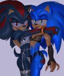  anthro blue_body clothing duo hauringu lingerie male male/male sega shadow_the_hedgehog sonic_the_hedgehog sonic_the_hedgehog_(series) 