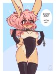  absurd_res anthro bdsm bunnybits charlotte_(bunnybits) clothing corset female hi_res lagomorph leash legwear leporid lingerie mammal rabbit solo thigh_highs topwear 