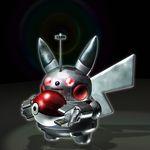  a_mituhashi antennae highres mecha pikachu poke_ball pokeball pokemon robot shadow 
