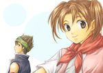  artist_request brown_eyes brown_hair harvest_moon harvest_moon:_magical_melody kurt_(harvest_moon) lowres tina_(harvest_moon) twintails 