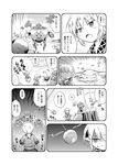  aki_shizuha comic futatsuki_hisame greyscale gundam gundam_sentinel highres kawashiro_nitori mizuhashi_parsee monochrome multiple_girls parody touhou translated 