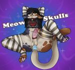  2022 absurd_res anthro balls beanie bottomless bottomless_anthro bottomless_male buttplug calico_cat clothed clothing digitigrade domestic_cat epic_games felid feline felis female_(lore) floppy_ears fortnite genitals hat headgear headwear hi_res intersex leg_warmers legwear male mammal meow_skulls_(fortnite) mottled name_in_background naughtynightime penis piebald plug_(sex_toy) sex_toy solo vein veiny_penis video_games 