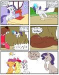  alternate_ending anthro apple_bloom_(mlp) cave cutie_mark_crusaders_(mlp) disgust dragga earth_pony equid equine feces female feral flashback friendship_is_magic group hasbro hi_res horn horse magic mammal my_little_pony pegasus pony rarity_(mlp) scat scootaloo_(mlp) sewing_machine stained_fur story sweetie_belle_(mlp) unicorn ursid vore wings 