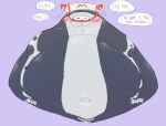  :3 anthro batoid belly big_man_(splatoon) blush english_text fish grey_body male manta_ray marine musclegut nintendo overweight pecs solo speckled_body splatoon stingray text video_games yuck07 