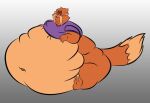  2012 an_american_tail anthro belly big_belly bottomless bottomless_anthro bottomless_male claws clothed clothing dino.d.dice domestic_cat don_bluth facial_hair fangs felid feline felis fur half-closed_eyes male mammal morbidly_obese morbidly_obese_anthro morbidly_obese_male mustache narrowed_eyes navel obese obese_anthro obese_male open_mouth overweight overweight_anthro overweight_male shirt shirt_only sitting solo tiger_(an_american_tail) toe_claws tongue topwear topwear_only 