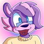  age_difference anthro chas_(doinkez) doinkez eyewear fan_character fur glasses icon male mammal mephitid penetration purple_body purple_fur sega silly skunk solo sonic_the_hedgehog_(series) young younger_penetrated 