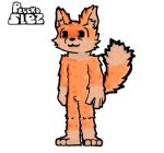  anthro balls canid canine fox fur genitals male male/male mammal nude orange_body orange_fur pac-man pac-man_(series) red_fox simple_background smile solo video_games 