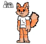  anthro balls canid canine clothing fox fur genitals male male/male mammal orange_body orange_fur pac-man pac-man_(series) red_fox simple_background smile solo video_games 