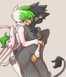  anthro avian breasts butt butt_grab claws duo embrace female female/female fingering groping_from_behind gryphon hand_on_butt hi_res hug hugging_from_behind humping long_tail looking_at_another mythological_avian mythology nude trgreta wings 