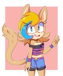  anthro breasts cleavage clothed clothing dormouse female hearlesssoul heza_the_dormouse mammal midriff navel rodent shorts solo sonic_(series) 