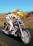  1girl artist_request bent_over bestiality bra character_request covering glasses keroro_gunsou lingerie motor_vehicle motorcycle photo_background sex underwear vaginal vehicle 