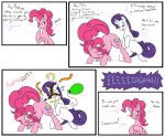  ass_up balloon confetti dialogue disgust dragga duo earth_pony embarrassed equid equine fart feces feces_on_face female feral flashback friendship_is_magic hasbro horn horse inflatable mammal my_little_pony pinkie_pie_(mlp) pony raised_tail rarity_(mlp) scat screaming text unicorn 