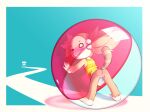 blush bottomless butt clothed clothing cute_expression female haplorhine hi_res lewlem looking_at_viewer mammal monkey primate smile super_monkey_ball yanyan 