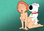  anthro arched_back blush bodily_fluids brian_griffin butt butt_grab canid canine doggystyle duo family_guy female from_behind_position hand_on_butt hi_res human lois_griffin looking_pleasured male male/female mammal sex sweat xoti_(artist) 