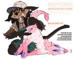  andromorph anthro artist_nahyon canid canine canis character_nahyon character_sylve domestic_dog dragon duo female feral hi_res intersex male male/female mammal s 