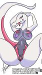  anthro arms_above_head artykfrozt big_breasts black_pupils breasts clitoris female generation_7_pokemon genitals grey_body grey_sclera hi_res markings multicolored_body nintendo nipples pokemon pokemon_(species) presenting pupils purple_nipples pussy salazzle seductive signature simple_background slit_pupils solo spread_legs spreading tongue tongue_out two_tone_body video_games white_background white_body 